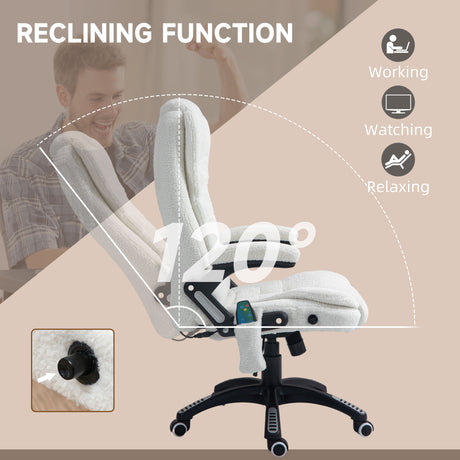 Boucle Fabric Home And Office Chair 67cm Wide With Armrest - Velmora
