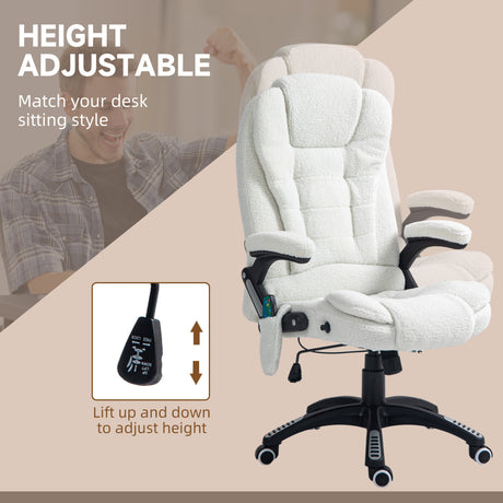 Boucle Fabric Home And Office Chair 67cm Wide With Armrest - Velmora
