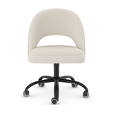 Boucle Fabric Home And Office Chair With Black Frame - Sandley