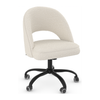 Boucle Fabric Home And Office Chair With Black Frame - Sandley