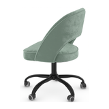 Boucle Fabric Home And Office Chair With Black Frame - Sandley