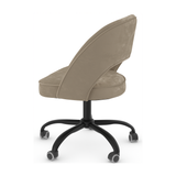 Boucle Fabric Home And Office Chair With Black Frame - Sandley