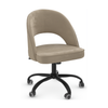 Boucle Fabric Home And Office Chair With Black Frame - Sandley