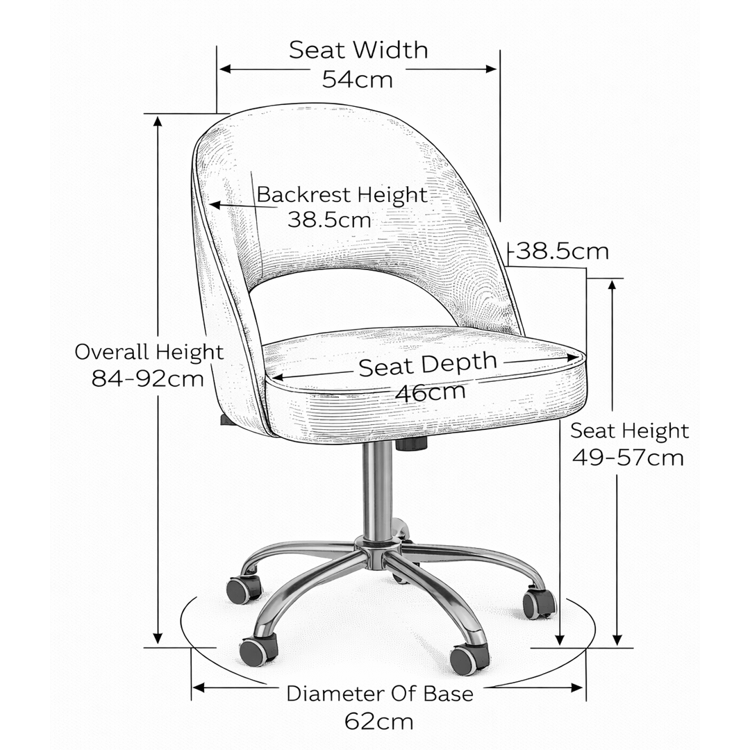 Boucle Fabric Home And Office Chair With Gold Frame - Sandley