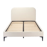 Boucle Fabric King Size Bed - Albany