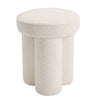 Boucle Fabric Stool Round - Fargo