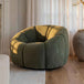 Boucle Fabric Swivel Chair - Nao