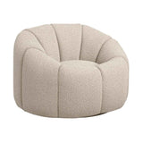 Boucle Fabric Swivel Chair - Nao