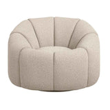 Boucle Fabric Swivel Chair - Nao