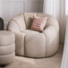 Boucle Fabric Swivel Chair - Nao