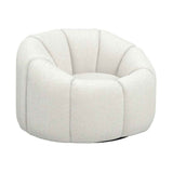 Boucle Fabric Swivel Chair - Nao