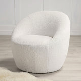 Boucle Fabric Tub Chair - Cocoon