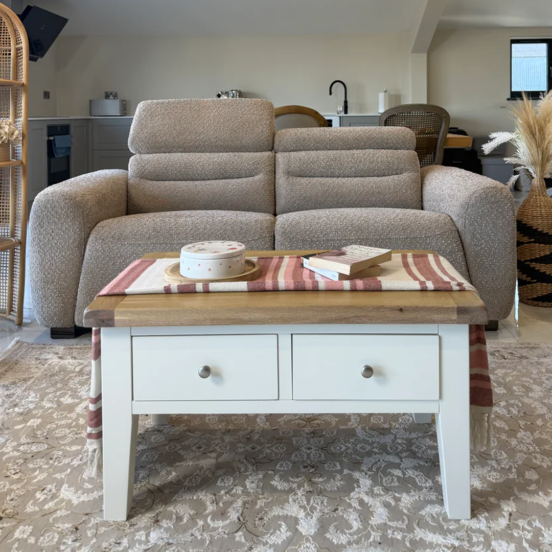 Boucle Weave Fabric 3 Seater Sofa Electric Recliner - Tokyo