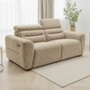 Boucle Weave Fabric 3 Seater Sofa Electric Recliner - Tokyo