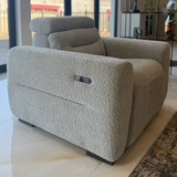 Boucle Weave Fabric Armchair Electric Recliner - Tokyo