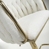 Brushed Velvet Bar Stool With Swivel And Gas Lift Mechanism - Bellaire