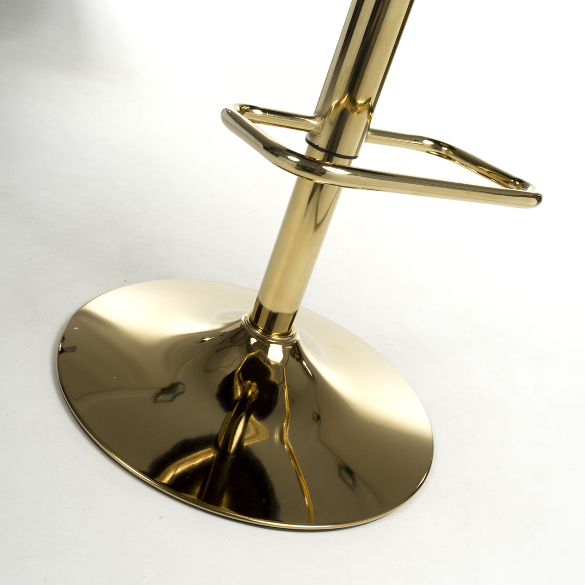 Brushed Velvet Bar Stool With Swivel And Gas Lift Mechanism - Bellaire