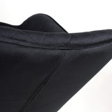 Brushed Velvet Bar Stools in Set Of 2 With Black Metal Tapered Legs - Savanna