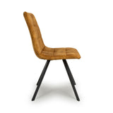 Brushed Velvet Dining Chairs in Set Of 4 - Cadiz