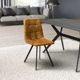 Brushed Velvet Dining Chairs in Set Of 4 - Cadiz
