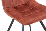 Brushed Velvet Dining Chairs in Set Of 4 - Cadiz