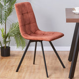 Brushed Velvet Dining Chairs in Set Of 4 - Cadiz
