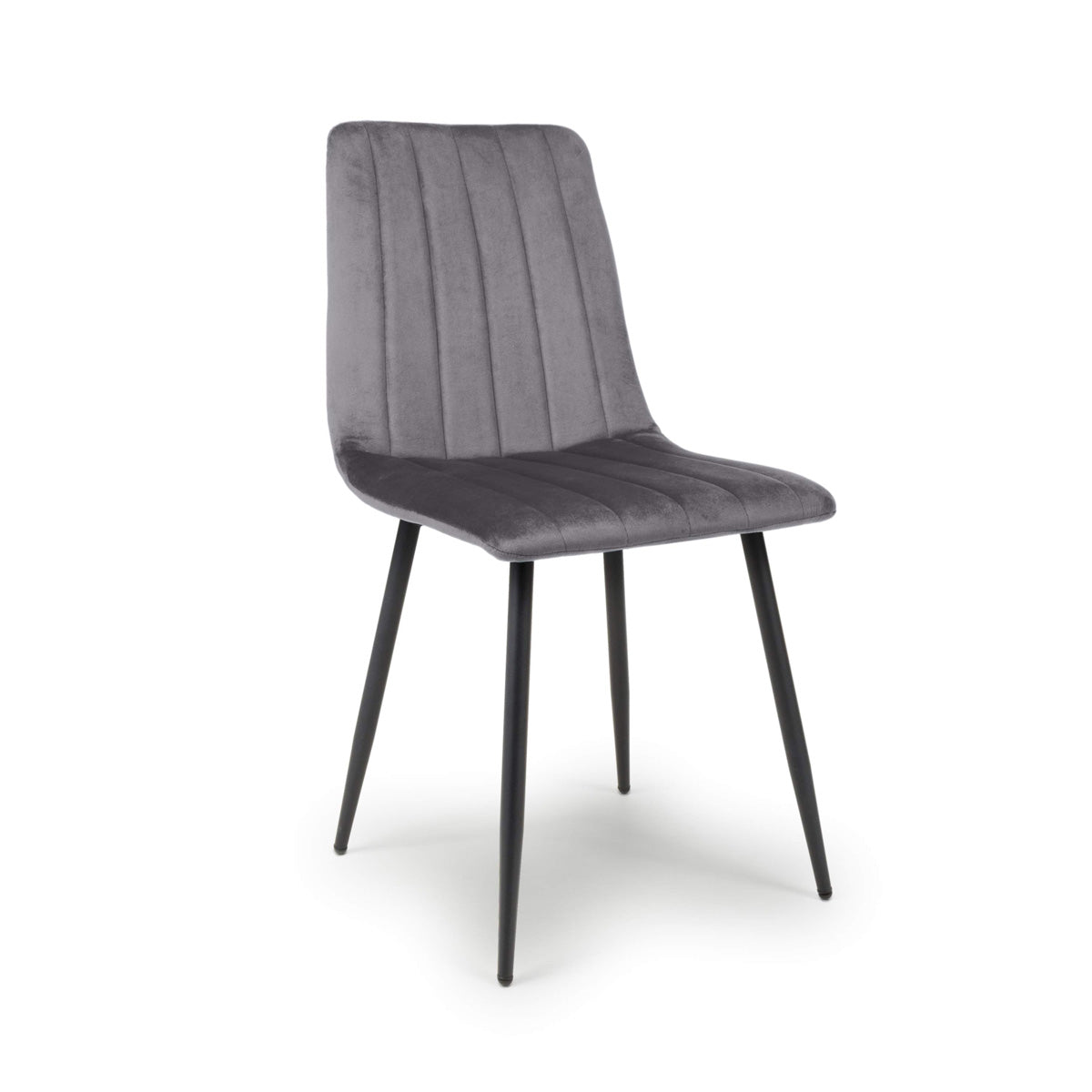 Brushed Velvet Dining Chairs in Set Of 4 - Lisbon