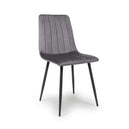 Brushed Velvet Dining Chairs in Set Of 4 - Lisbon