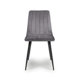 Brushed Velvet Dining Chairs in Set Of 4 - Lisbon