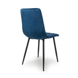 Brushed Velvet Dining Chairs in Set Of 4 - Lisbon