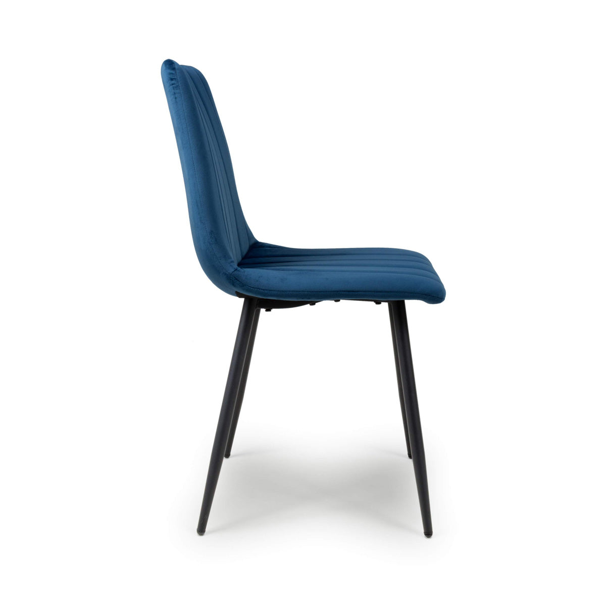 Brushed Velvet Dining Chairs in Set Of 4 - Lisbon