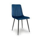 Brushed Velvet Dining Chairs in Set Of 4 - Lisbon