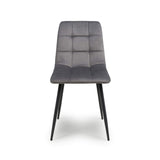 Brushed Velvet Dining Chairs in Set Of 4 - Madison