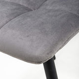 Brushed Velvet Dining Chairs in Set Of 4 - Madison