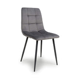 Brushed Velvet Dining Chairs in Set Of 4 - Madison