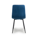 Brushed Velvet Dining Chairs in Set Of 4 - Madison
