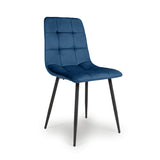 Brushed Velvet Dining Chairs in Set Of 4 - Madison
