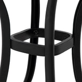 Cast Aluminium Outdoor Garden Bistro Table With Umbrella Hole Square - Velmora