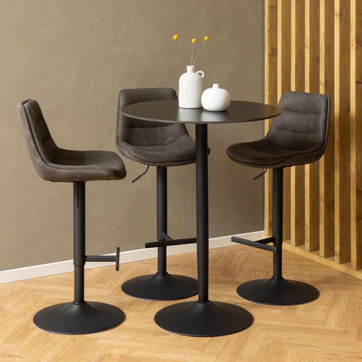 Ceramic Bar Table for 2 to 4 People Round - Malta