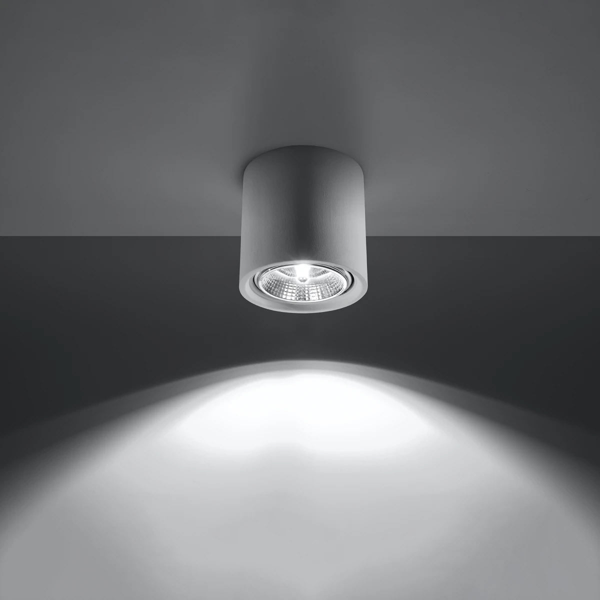 Ceramic Ceiling Light With Kalu Lamp - Cafe Au Lait