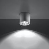 Ceramic Ceiling Light With Kalu Lamp - Cafe Au Lait