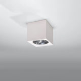 Ceramic Ceiling Light With Seida Lamp - Cafe Au Lait