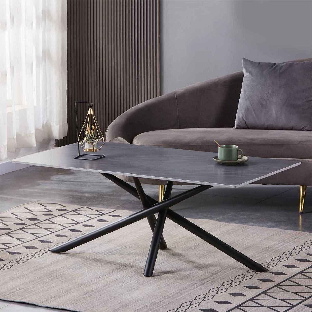 Ceramic Coffee Table 110cm Wide Rectangular - Avesta
