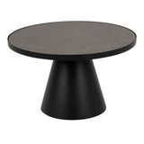Ceramic Coffee Table 65.7cm Wide Round - Soli