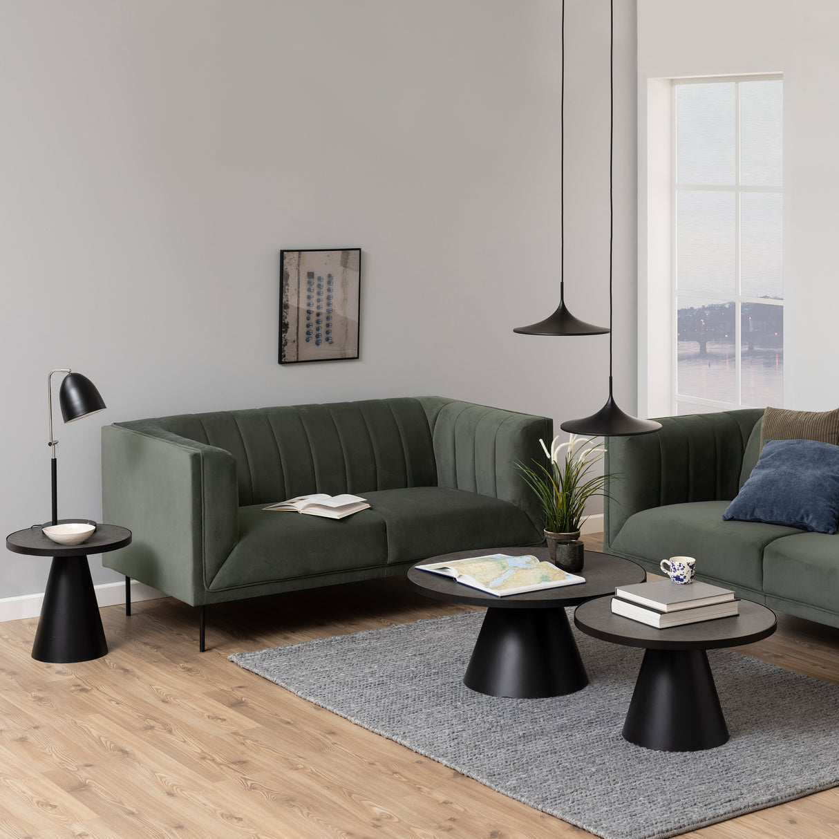 Ceramic Coffee Table 85.7cm Wide Round - Soli