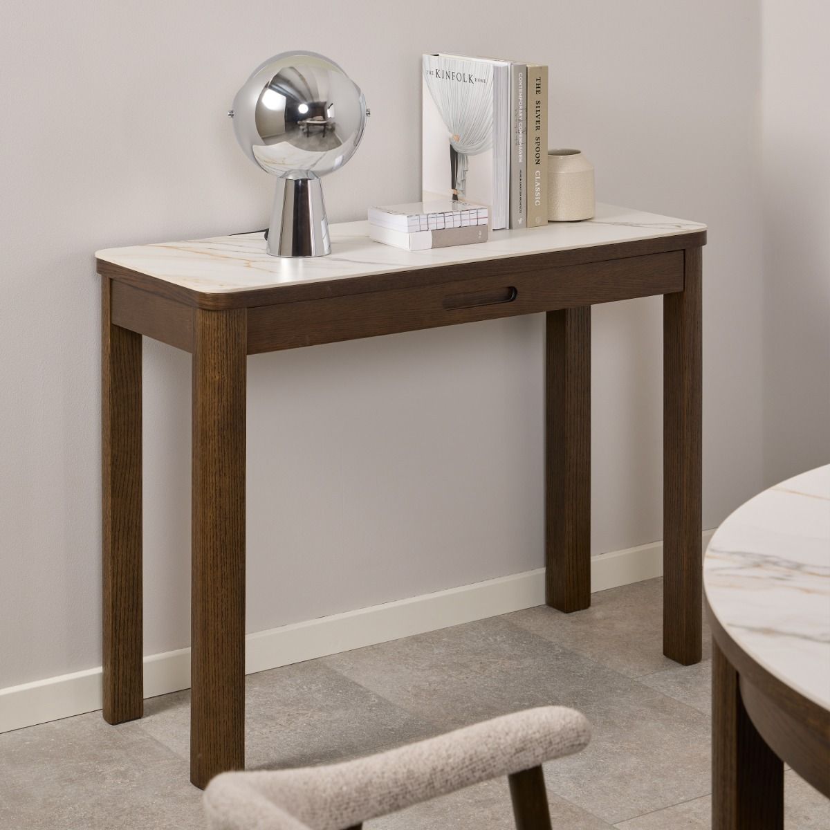 Ceramic Console Table With 1 Drawer - Southampton