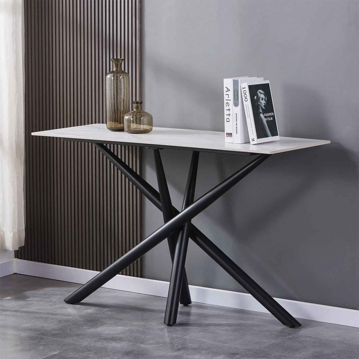 Ceramic Console Table 120cm Wide Rectangular - Avesta