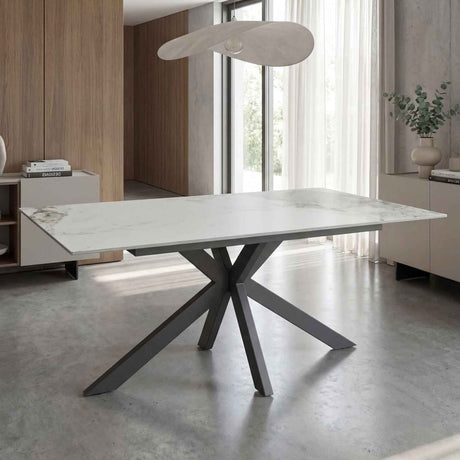 Ceramic Dining Table 160cm Wide for 4 to 6 People - Tokyo