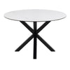 Ceramic Dining Table for 4 People 119cm Wide Round - Heaven
