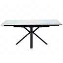 Ceramic Dining Table for 4 to 6 People Extending - Amari